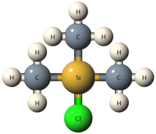 trimethylchlorosilane molecule